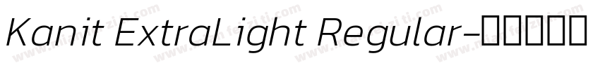 Kanit ExtraLight Regular字体转换